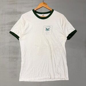 Vintage Ringer Shirt‎ 1977 Raven Knob Whitr BSA Vintage 70s XL